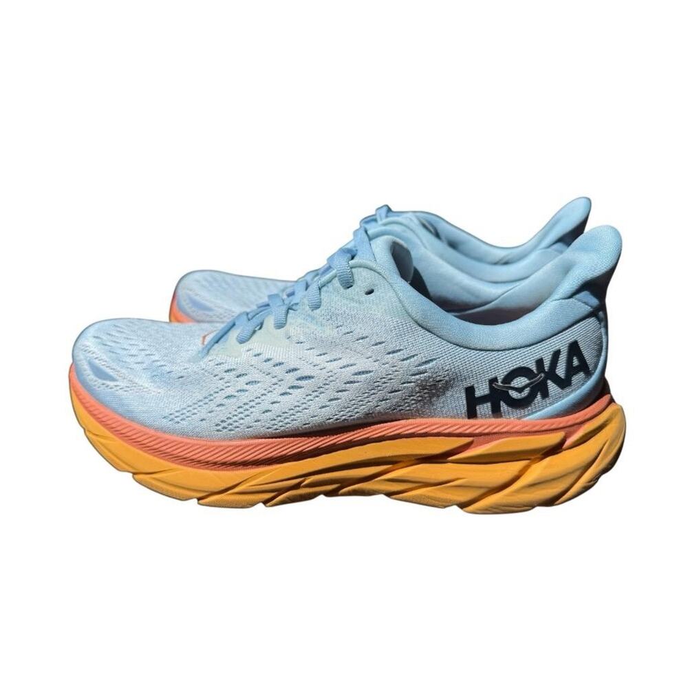 Hoka One One Clifton 8 Summer Song Ice Flow Walking Shoe Women size 9.5 B - Picture 3 of 9